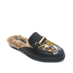 FAUX FUR Slip on Lion head Loafer